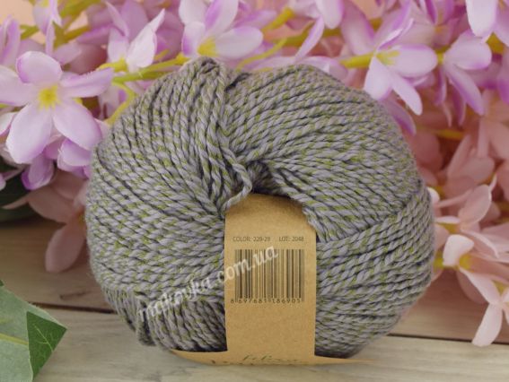 229-29 сіро-зелений меланж 