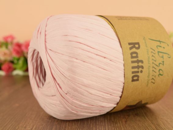 Raffia Fibranatura Рафия нитки 116-17 св. рожевий