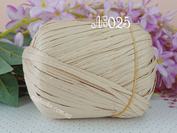 Raffia Fibranatura Рафия нитки 116-25 кава з молоком
