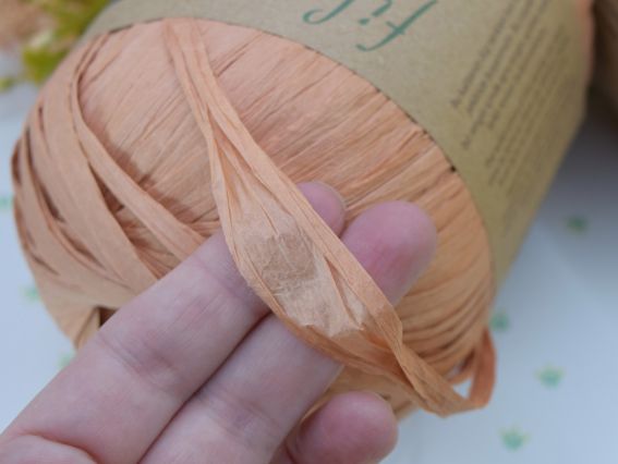 Нитка Рафия Чанки Fibranatura Raffia CHUNKY Fibranatura пряжа ленточная