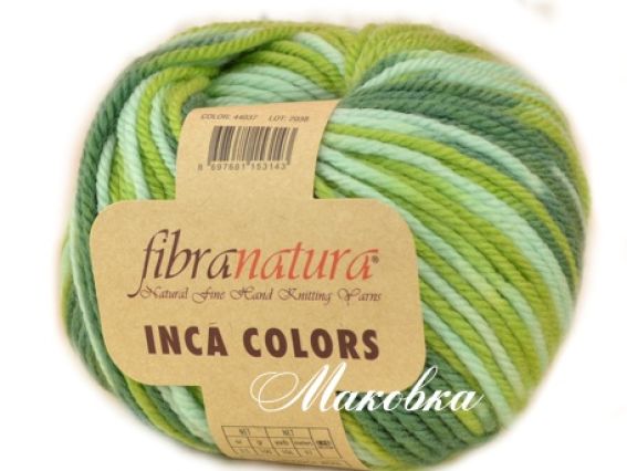Пряжа Фибранатура Инка Колорс Fibranatura Inca Colors чистошерстяная мелажевая