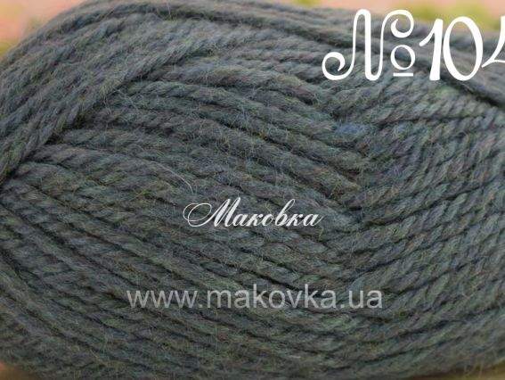 Renew Wool Fibranatura пряжа 104 серо-сине-зеленоватый
