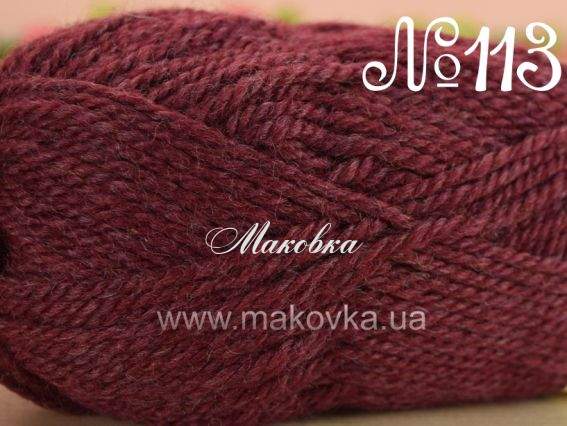 Renew Wool Fibranatura пряжа 113 бордовый