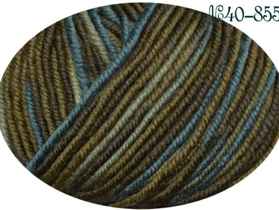 Sensational Fibranatura пряжа 40855 зелено-серый меланж