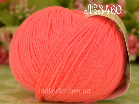 3460 неон. рожево-лососевий