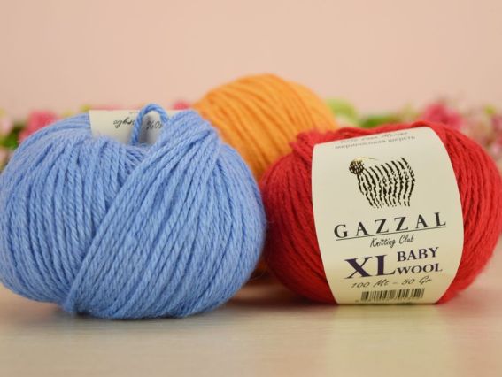 Пряжа Газзал Бебі Вул Ік Ель GAZZAL Baby Wool XL