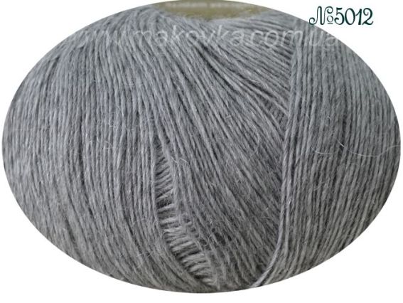 Christmas Yarn GAZZAL пряжа 5012 светло-серая с темно-серым ворсом без блеска