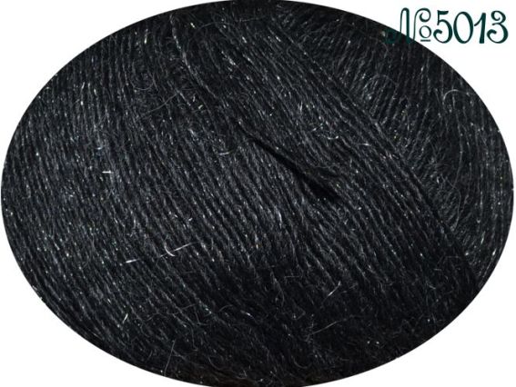 Christmas Yarn GAZZAL пряжа 5013 темно-серая с темно-серым ворсом