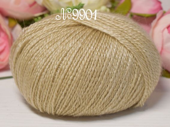 Exclusive GAZZAL пряжа 9901 тем.беж (2024р)