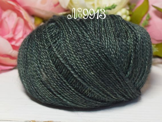 9913 чорно-зелений рябий