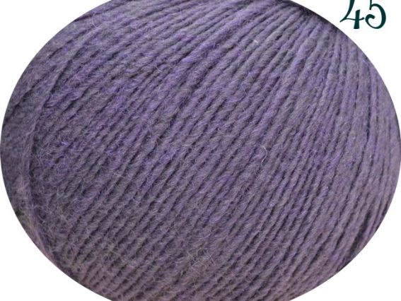 Galla GAZZAL пряжа 45 фиолетовый (серый с фиолетовым ворсом)