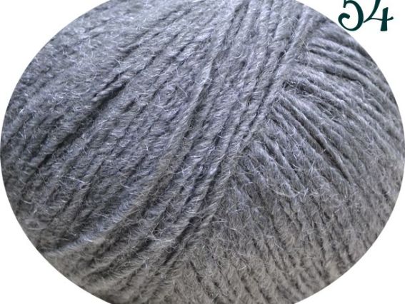 Galla GAZZAL пряжа 54 серый (стальной), ворс сиренево-серый 