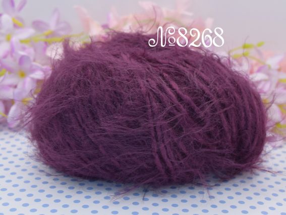 Marilyn & merinos GAZZAL пряжа 8268 темний пурпуровий