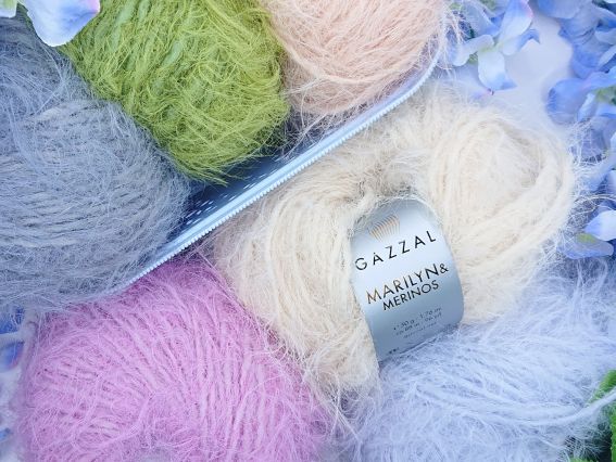 Пряжа Газзал Мерлін та меринос GAZZAL Marilyn & merinos