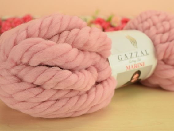 Marine GAZZAL пряжа толстая 5520 пудра