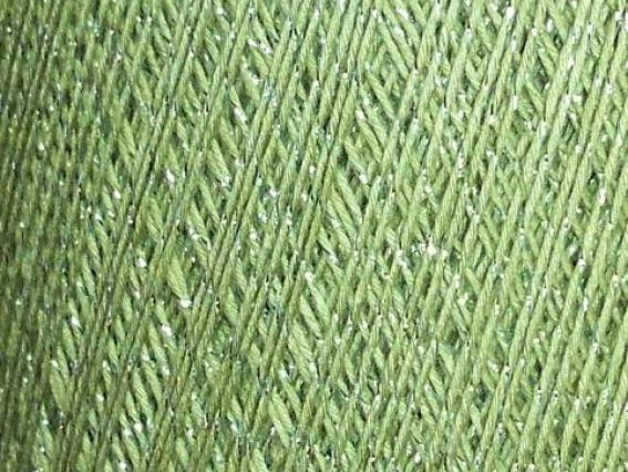 RIVA GAZZAL пряжа с люрексом 50 гр 2003 светло-зеленый с зеленым люрексом
