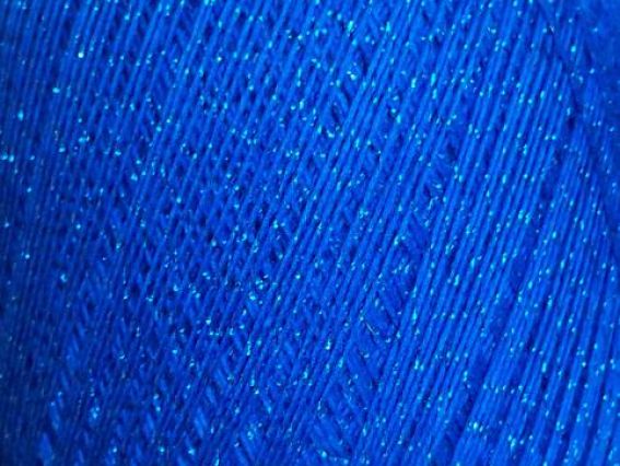 RIVA GAZZAL пряжа с люрексом 50 гр 2009 синий с синим люрексом