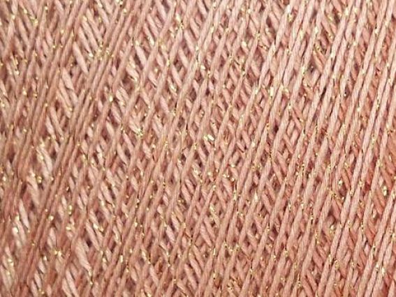 RIVA GAZZAL пряжа с люрексом 50 гр 2012 бежевый с золотым люрексом