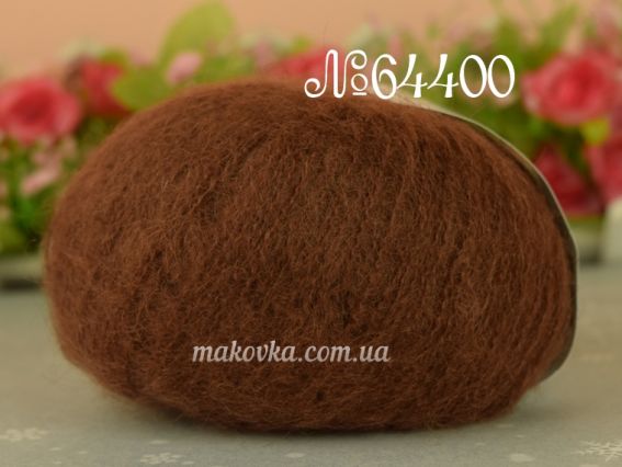 Gazzal Super Kid Mohair супер кід мохер Газал пряжа 64400 тем. коричневий