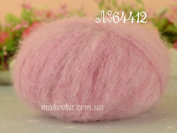 Gazzal Super Kid Mohair супер кід мохер Газал пряжа 64412 рожевий