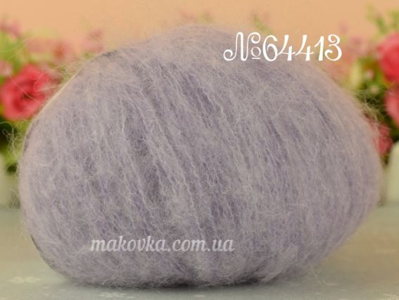 Gazzal Super Kid Mohair супер кід мохер Газал пряжа 64413 бузковий