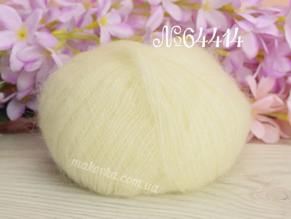 Gazzal Super Kid Mohair супер кід мохер Газал пряжа 64414 молочний