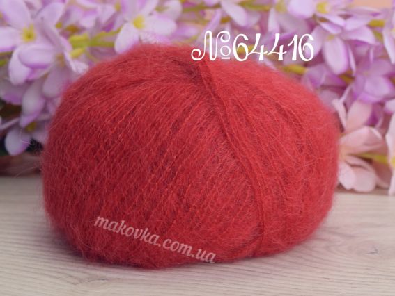 Gazzal Super Kid Mohair супер кід мохер Газал пряжа 64416 вишня