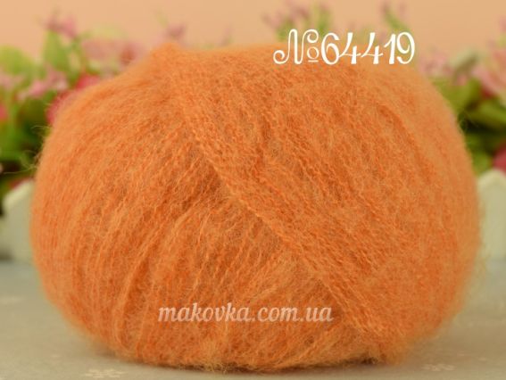 Gazzal Super Kid Mohair супер кід мохер Газал пряжа 64419 помаранчевий