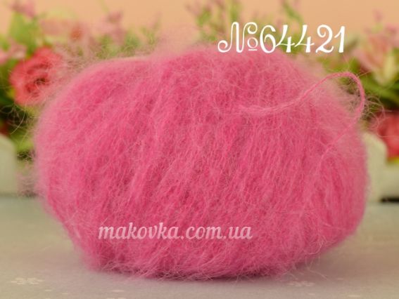 Gazzal Super Kid Mohair супер кід мохер Газал пряжа 64421 темний рожевий