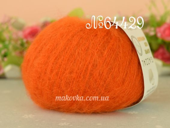 Gazzal Super Kid Mohair супер кід мохер Газал пряжа 64429 рудий
