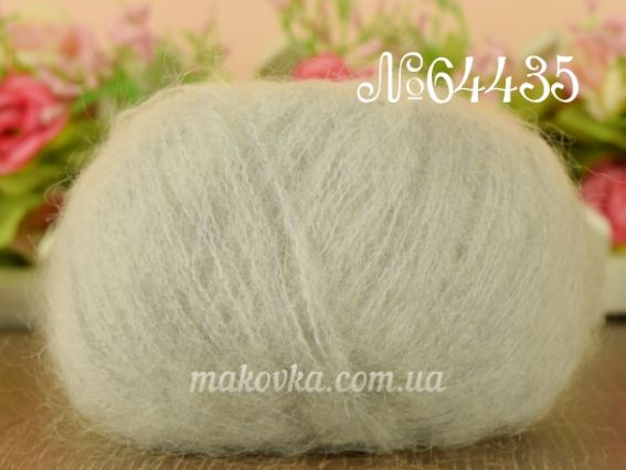 Gazzal Super Kid Mohair супер кід мохер Газал пряжа 64435 світлий сірий