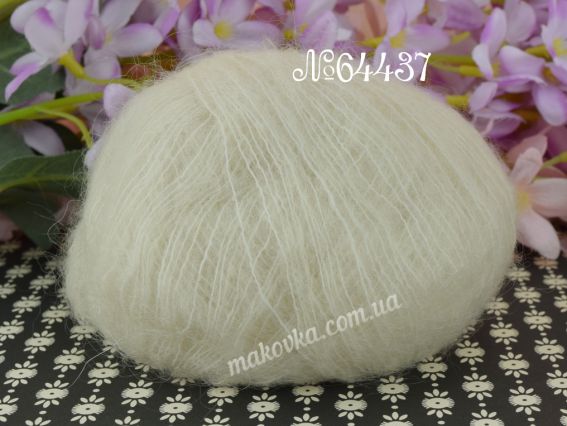 Gazzal Super Kid Mohair супер кід мохер Газал пряжа 64437 молочно-бежевий