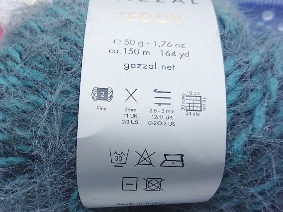 Пряжа GAZZAL Teddy Газзал Тедди