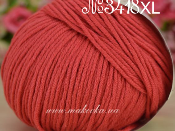 3418-XL червоний приглушений