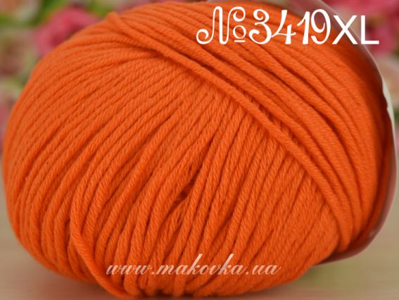 Baby Cotton XL GAZZAL пряжа 3419-XL помаранчевий