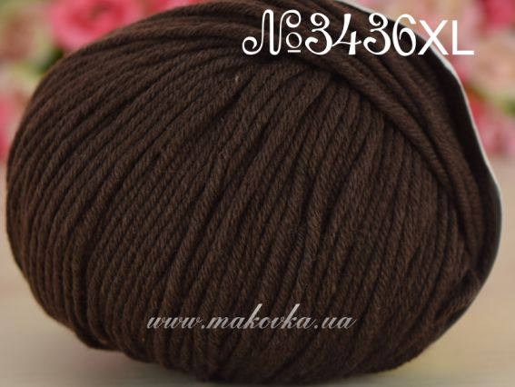 3436-XL темно-коричневий