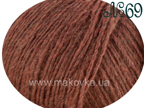 Galla GAZZAL пряжа 69 серый с бордовым ворсом