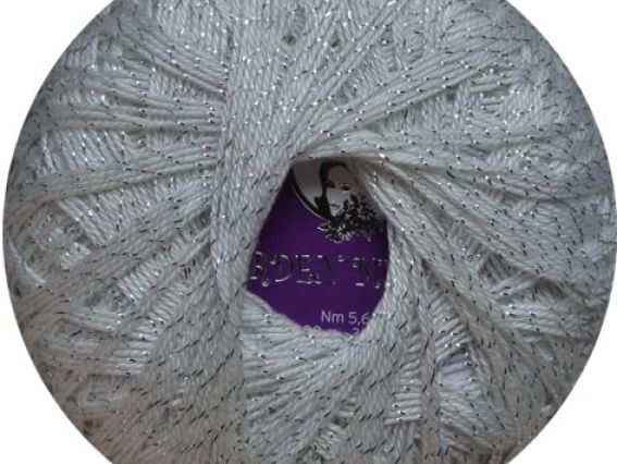 Garden Metalic (с люрексом) 702-03 белый с серебром