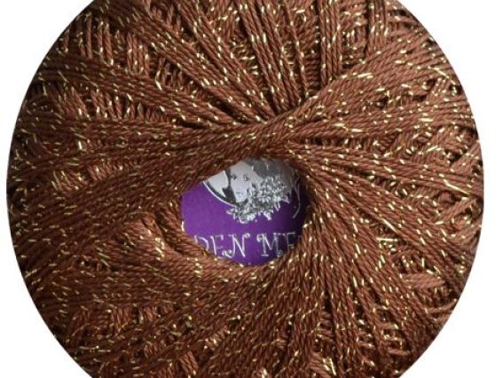 Garden Metalic (с люрексом) 702-14 коричневый с золотом