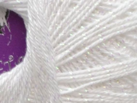 Garden Metalic (с люрексом) 702-17 белый с мерцающим люрексом