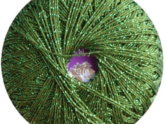 Garden Metalic (с люрексом) 702-24 зеленый с зеленым люрексом