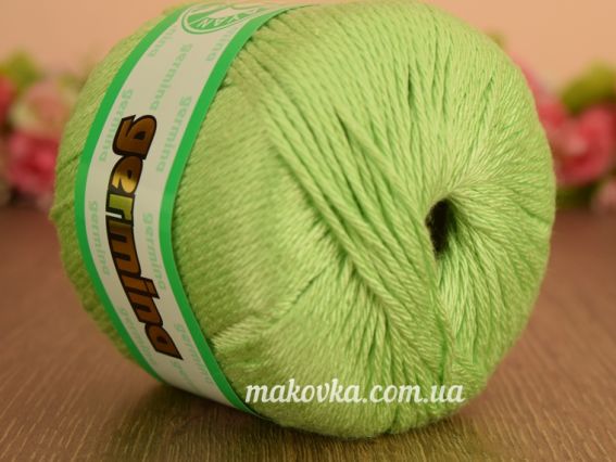 Germina Madame Tricote пряжа 212 салатовый