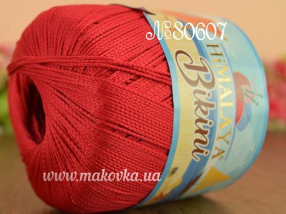 Bikini Himalaya пряжа для купальників 80607 красный