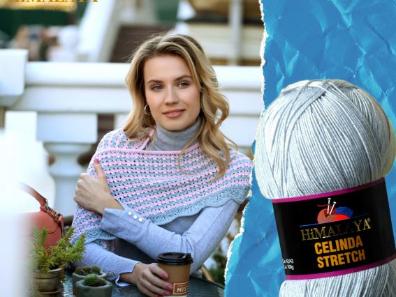 Палантин из пряжи Celinda STRETCH