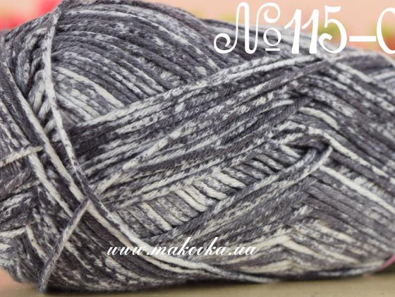 Denim Himalaya пряжа 115-06 серо-черный