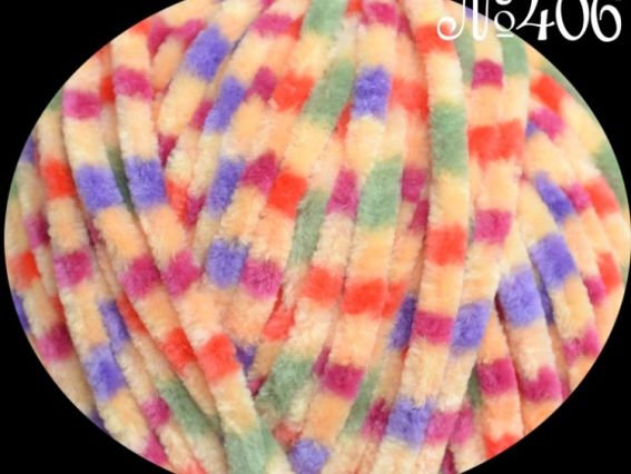 Dolphin Baby Colors Himalaya (разноцветный велюр) пряжа 406