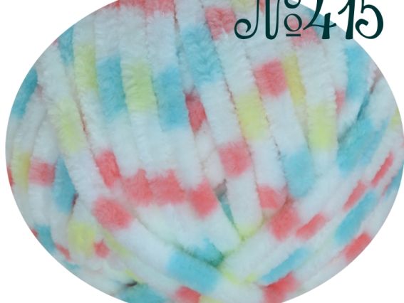 Dolphin Baby Colors Himalaya (разноцветный велюр) пряжа 415