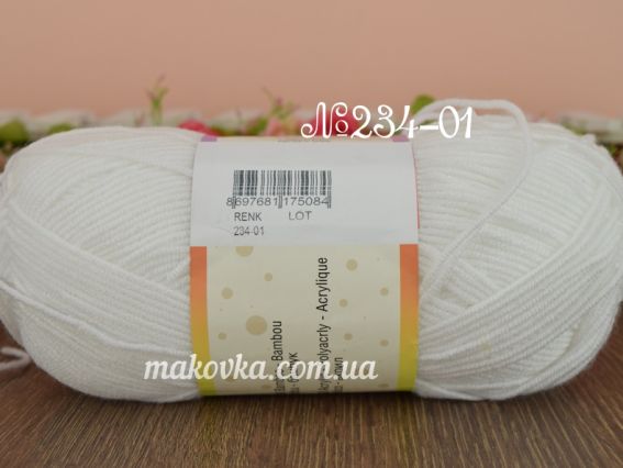234-01 білий (молочний)