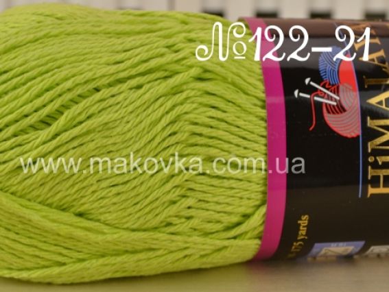 Home Cotton Himalaya пряжа 122-21 желтовато-зеленый