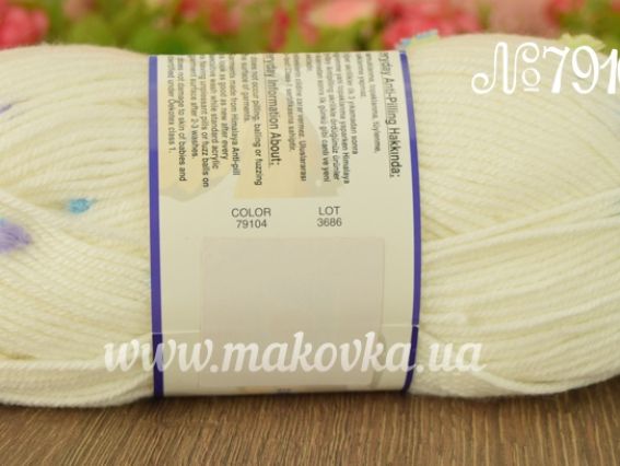 79104 молочные с сиреневым, голубым и желто-салатовым